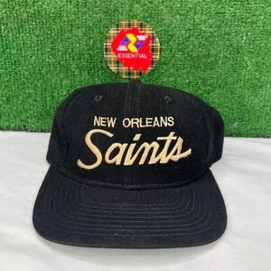 Vintage Sports Specialties New Orleans Saints Script Wool Youngan Snapback